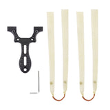 Pocket Slingshot Y-Shaped Flat Rubber Band Adult Outdoor Hunting Competition Catapult Slingshot Shooting Game Accessories