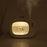 Cute Pet TV Humidifier USB Rechargeable Creative Mute Spray For Home Bedroom Dormitory Purify The Air