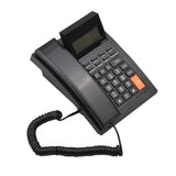 16-digit Backlight LCD Corded Phone Desk Landline Telephone Support Hands-Free Redial Flash Speed Dial Ring Volume Control