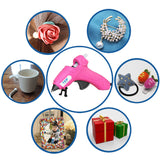 230V 12(70)W DIY Mini Hot Glue Gun Silicone Melt Repair Tools with 7mm Sticks For Diyer CE Approved