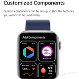 T12 Pro Smart Watch 1.95inch Big Screen Men BT Call AI Voice Assistant DIY Dial Heart Rate Health Monitoring Women Smartwatch