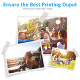 40/80 sheets Liene Photo Printer Comsuption Print Paper 4x6'' &amp; 2 Cartridge Water-resistant and Oxidation-resistant