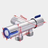 1Pc Bathroom Faucet Double Handle Dual Control Nozzle Single Cold Spray Gun Faucet Stainless Steel Toilet Faucet