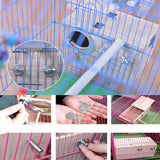 Parakeet Nest Box Bird Cage Natural Pine Wood Bird Nest Breeding Box Cage for Budgie Parrot Bird Egg Nest Bird Cage Accessories