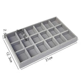 2/5pcs Makeup Jewelry Organizer Storage Box Tray Portable Velvet Jewelry for  Earring Holder Ring Earrings  Women Rings Trays