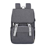 Diaper Bag Mommy Bag Multi-functional USB Backpack Portable Baby Seat Fold Diaper Changing Pad Stroller Bag Baby Activity Gear