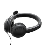 USB Wired Headset On Ear Computer Headphone Call Center Earphone with Noise Cancelling Microphone Mic Mute Adjustable Headband
