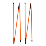 2 Pcs Golf Putting Training Aids Golf Alignment Sticks 3 Sections Foldable Putting Golf Swing Traine