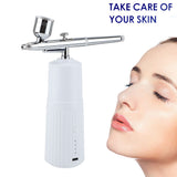 Portable Mini Airbrush Set Facial Water Oxygen Injector Machine Compressor Skin Mouisture Multi-Function Makeup Paint Art Spray