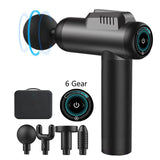 Massage Gun Smart Hit Fascia Gun Electric Neck Massager Tool for Body Massage Relaxation Fitness Muscle Pain Relief