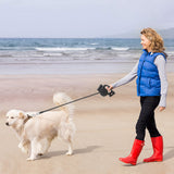 Auto Dog leash 3 In 1 Retractable 4.5m Dog Leashes with LED Flashlight Portable Bag Dispenser Pet dog Traction Rope accessories