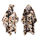 3 In 1 Long Emergency Hooded Breathable Lightweight Hiking Rain Poncho With Pocket Outdoor Camping Reusable Waterproof Men Women