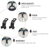 4 Pcs Durable Portabkle Lightweight Storage Hooks Hanging Hooks Back Hook for Vehicle