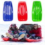 Snow Sled Sand Grass Skiing Outdoor Winter Games Tools Sledge Downhill Toboggan Sleigh Sliding Work Garden Sled for Kids Adults