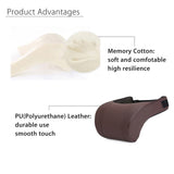 Car Neck Pillows Pu Leather head support protector black/red universal headrest backrest cushion easy install and clean