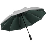 10k Umbrella Female Rainproof Windproof Reflective Umbrella Rain Women Anti-UV Umbrellas Pink Three Folding Automatic Umbrellas