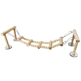 Wooden Bird Perches Stand Toys Parrot Swing Climbing Ladder Parakeet Cockatiel Lovebirds Finches Play Gyms Playground Dropship