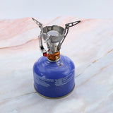 Camping Gas Stove Portable Mini Stove Ignition Adjustable Valve for Outdoor Backpacking Hiking Cooking
