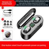 F9-5C/F9 Bluetooth Earphones Headphones Tws4 Wireless Gaming Headset With Microphone M10 Digital Display Charging Earphone Pod