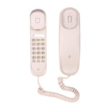 Telephone Wall Mountable Mini Desktop Corded Landline Phone Fixed for Home Hotel Office Bank Call Center