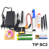 TS100 Mini Portable Smart Programmable Electric Soldering Iron Digital LCD Display Original Replacement Tip High Frequency+GIFT