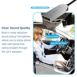 Vehicle-mounted BT Receiver 3.5mm AUX to BT5.0 Adapter Built-in Microphone AUX Input Compatible with Car Speaker Home Audio