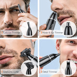 4 IN 1 Nose and ear trimmer for Men nose hair trimmer removal nose shaver haircut razor nose epilator Clipper Nodular eliminator