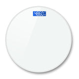 Bathroom Scales Floor Body Weight Scale Round Toughened Glass LED Digital Electronic Weighing Scales Bath Scale