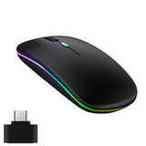 Wireless Optical Mouse 2.4G+BT3.0+BT5.2 Three-mode Connection Ergonomic Mute Mouse Built-in 500mAh Battery for PC Laptop
