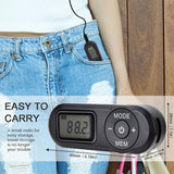 Mini Digital FM Radio with 3.5mm Earphone Jack Earphone Lanyard Portable Digital FM Radio for Elderly Sports Outdoor Music Enter