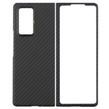 Carbon Fiber Phone Cover For Samsung Galaxy Z Fold2 Case Aramid Fiber Cover Case No Adhesive Needed Fold Shell
