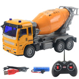 RC Trucks Mini Remote Control Bulldozer 1:30 4CH Plastic Engineering Car Dump Crane Excavator Electric Vehicle Toys