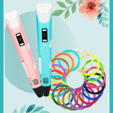 Portable 3D Pen Original DIY 3D Printing Pen With ABS Filament Creative Toy Birthday Gift For Kids Design Drawing DIY Pen