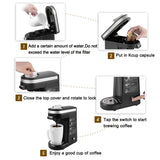 Capsule Coffee Machine KCUP Automatic Coffee Machine Electric Coffee Maker Kitchen Nexpresso Filter Coffee Maker