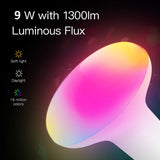 3PCS 9W WiFi Smart LED Light Bulb Dimmable Lamp,E27 RGB C+W ,Smart Life Tuya App Remote Control Work with Alexa Echo Google Home