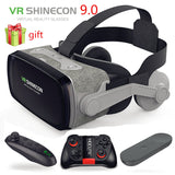 2019 Shinecon Casque 9.0 VR Virtual Reality Goggles 3D Glasses Google Cardboard VR Headset Box for 4.0-6.3 inch  Smartphone