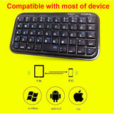 Mini Rechargeable Wireless Bluetooth-compatible Keyboard for iphone 6 6s plus ipad samsung galaxy note 5 android windows tablet