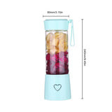 Personal Blender Shakes And Smoothies Small Mini Portable Single Fruit Juicer Mixer Usb Rechargeable Ice Blender