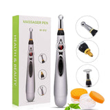 Electronic Acupuncture Pen Meridian Therapy Machine Body Head Back Leg Massager Energy Pens Massager Relief Pain Tools 9 Levels