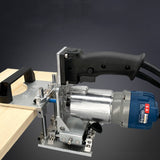 2 In 1 Slotted Bracket Invisible Fasteners Wardrobe Cupboard Panel Punch Locator Milling Slotting Guide for Trimming Machine
