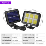 LED Solar Powered Wall Light Outdoor Waterproof PIR Motion Sensor Lighting Park Courtyard Fence Street Garden Decoration Lamp