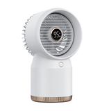 2-IN-1 Humidifier Fan Silent Air Cooler Mini Water Cooling Fan Home Battery Usb Rechargeable Office Desk Fan with Night Light