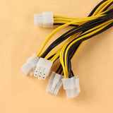 8Pcs 5X PCI-E PCIe 6Pin GPU Graphics Card Splitter Power Cable for Bitmain Antminer APW3+/APW3++/APW7 PSU Power Supply