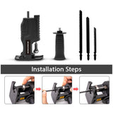 Reciprocating Saw Adapter Electric Drill Modified Tool Attachment with Ergonomic Handle 3 Saw Blades for Wood Metal Cutting