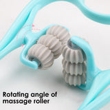 Cervical Spine Massager Swan Shape Six-wheel Clamping Neck Massager Roller Pressing Manual Kneading Household Health Care Tools
