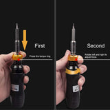 Alloy High Precision Maintenance Tool 1-6 (N.M) Handheld Adjustable Torque Screwdriver With Bit