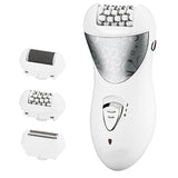 Original kemei 3in1 women electric epilator for face whole body bikini trimmer lady shaver leg hair removal foot callus remover