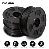 PLA 3D Filament Refills 3D Printer Plastic 1.75MM 3 Rolls / Set Filament Bendable Non-toxic Fastship Printer Handles DIY Gift