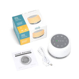 Portable White Noise Sound Machine with Mood Light Natural Sounds &amp; Music Baby Sleep sound Machine, Adults Stress relieving