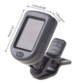 Portable Digital Clip-on Electric Tuner for Guitar Chromatic Bass Violin Ukulele Foldable Acoustic Tuning Device Musical